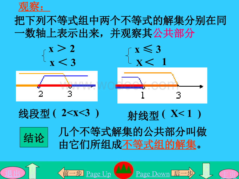 华师大八年级上13.3 一元一次不等式组.ppt_第3页