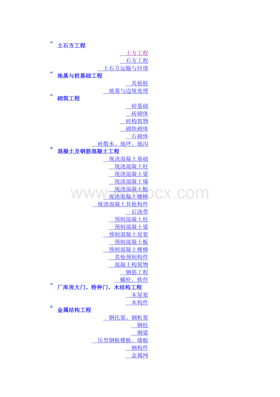 工程造价各专业计量规范检索.xls_第1页