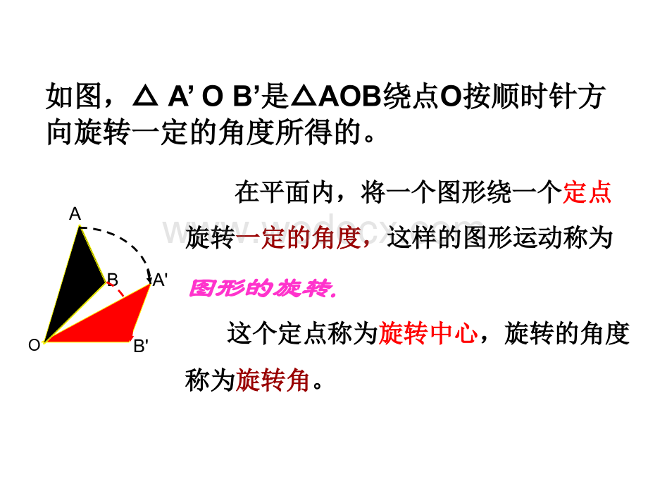 数学：江苏省南京市江宁区汤山中学《3.1图形的旋转》课件（苏科版八年级上）.ppt_第3页