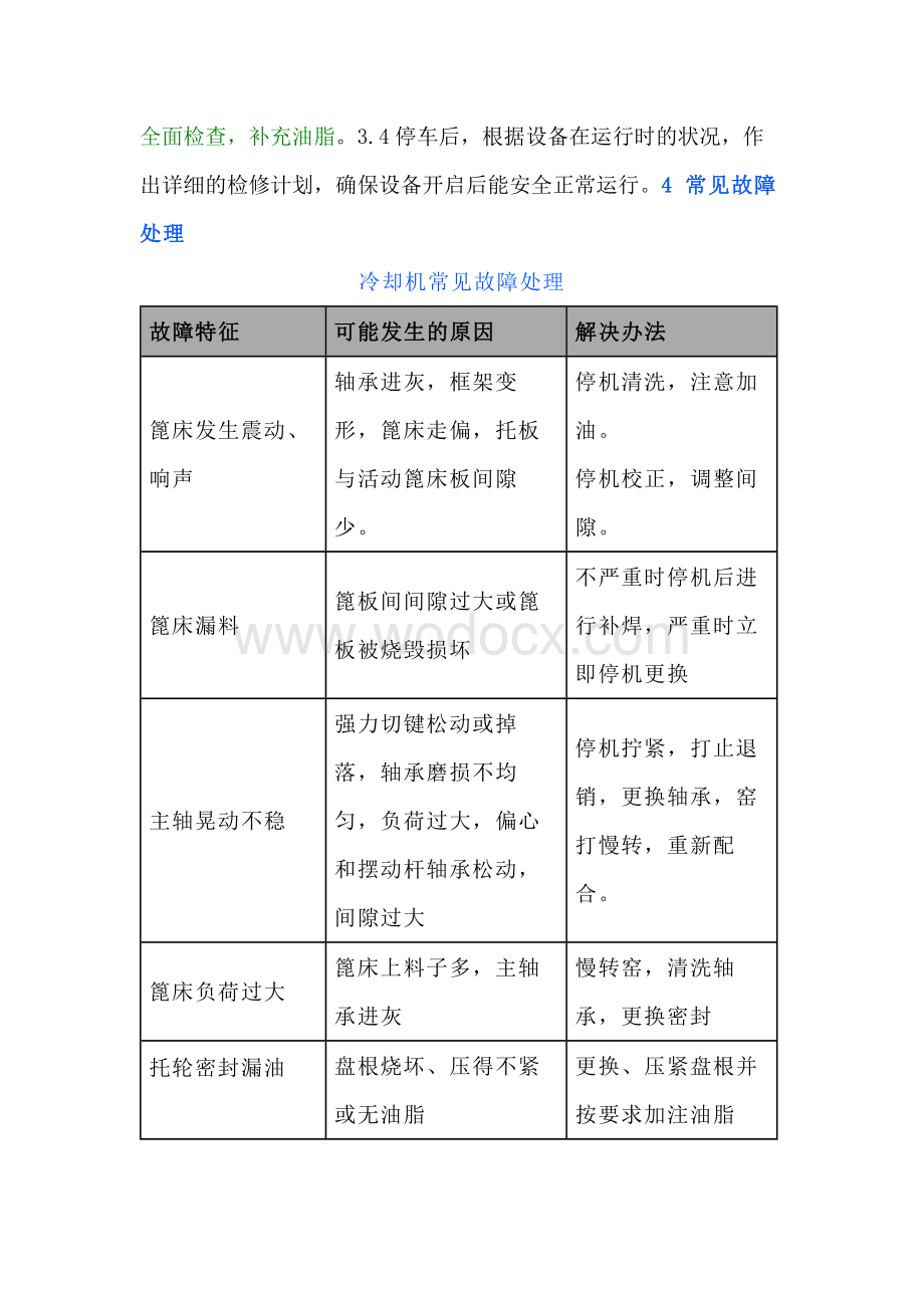 篦冷机巡检、维护保养及常见故障处理.docx_第2页