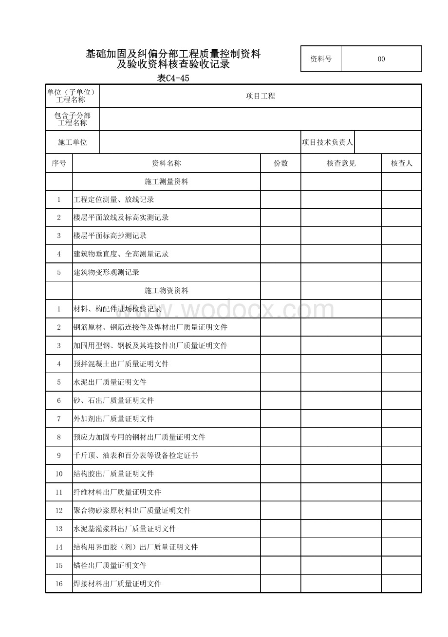 云南省基础加固工程验收记录表.pdf_第2页