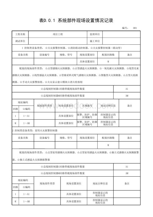 云南消防工程联动控制器编码设置记录.pdf