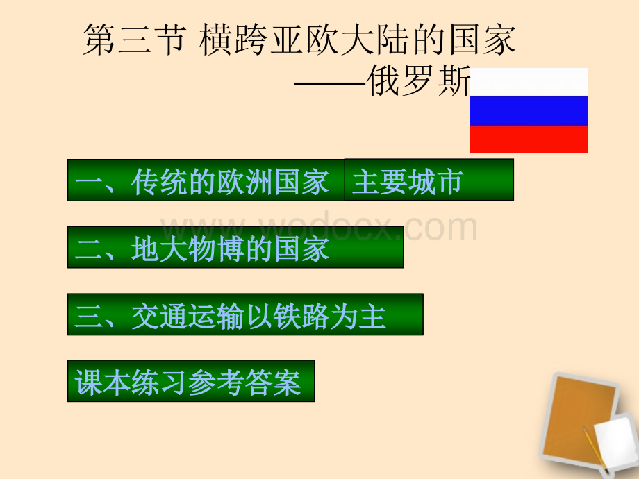 七年级地理下册 第三节《俄罗斯》课件1 湘教版.ppt_第1页