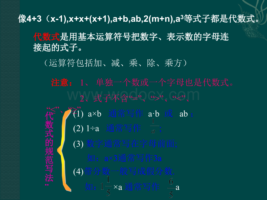 沪科版七年级上2.1.1《用字母表示数》PPT课件.ppt_第3页