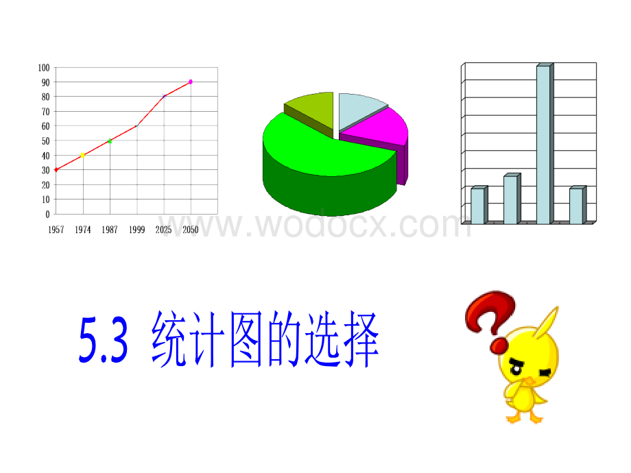 沪科版七年级上《统计图的选择》.ppt_第1页