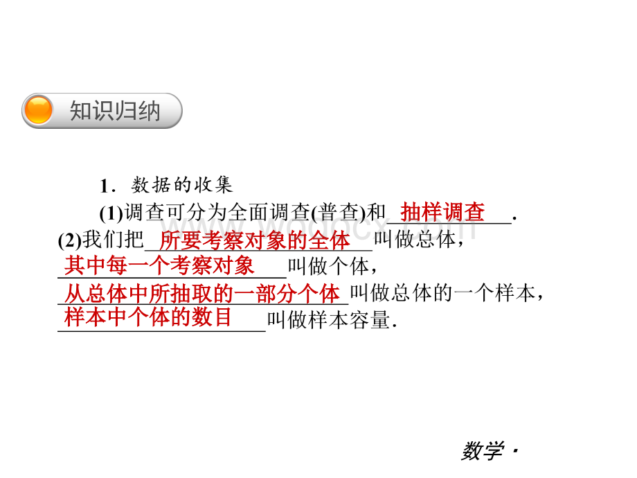 沪科版七年级上数学期末复习课件(第五章数据处理).ppt_第2页