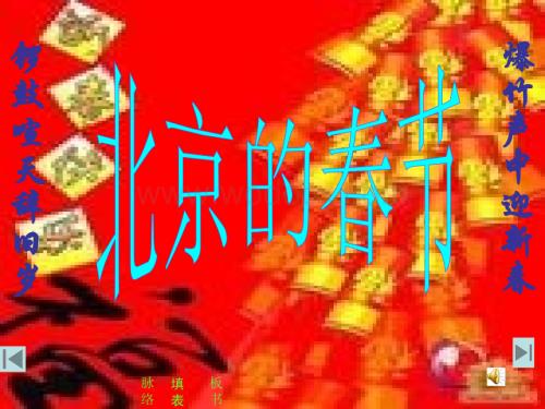 语文A版六年级上册《北京的春节》PPT课件1.ppt