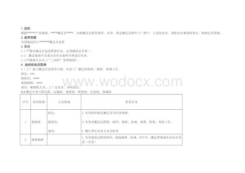 某厂搬迁安全应急预案.docx