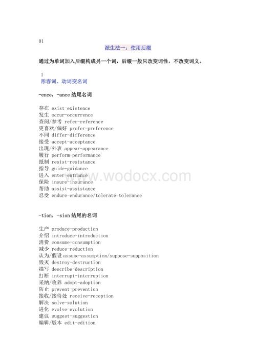 高中英语常考词根词缀汇总.docx