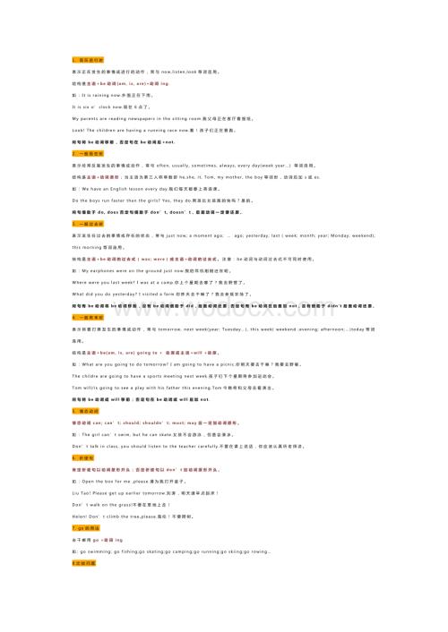 小学1-6年级下册英语必考40个重点知识点.docx