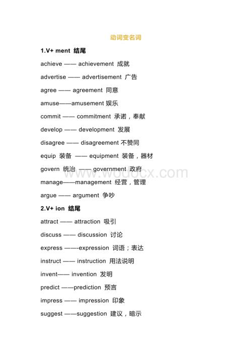 小学英语词性转换归纳汇总.docx