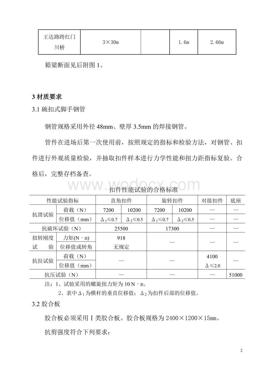 某高速公路现浇箱梁支架模板专项施工方案.doc_第2页