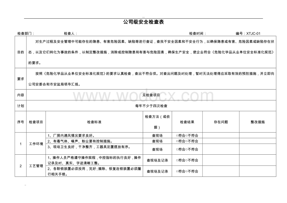 水处理工程安全标准检查表汇总附图表.doc_第3页