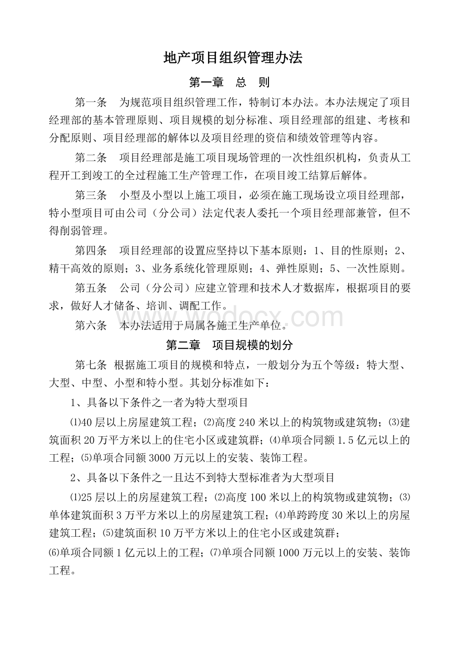 知名企业项目组织管理办法.doc_第1页