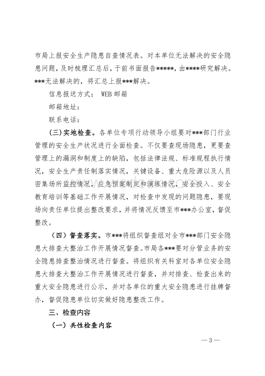 安全隐患大排查大整治百日攻坚专项行动方案.doc_第3页