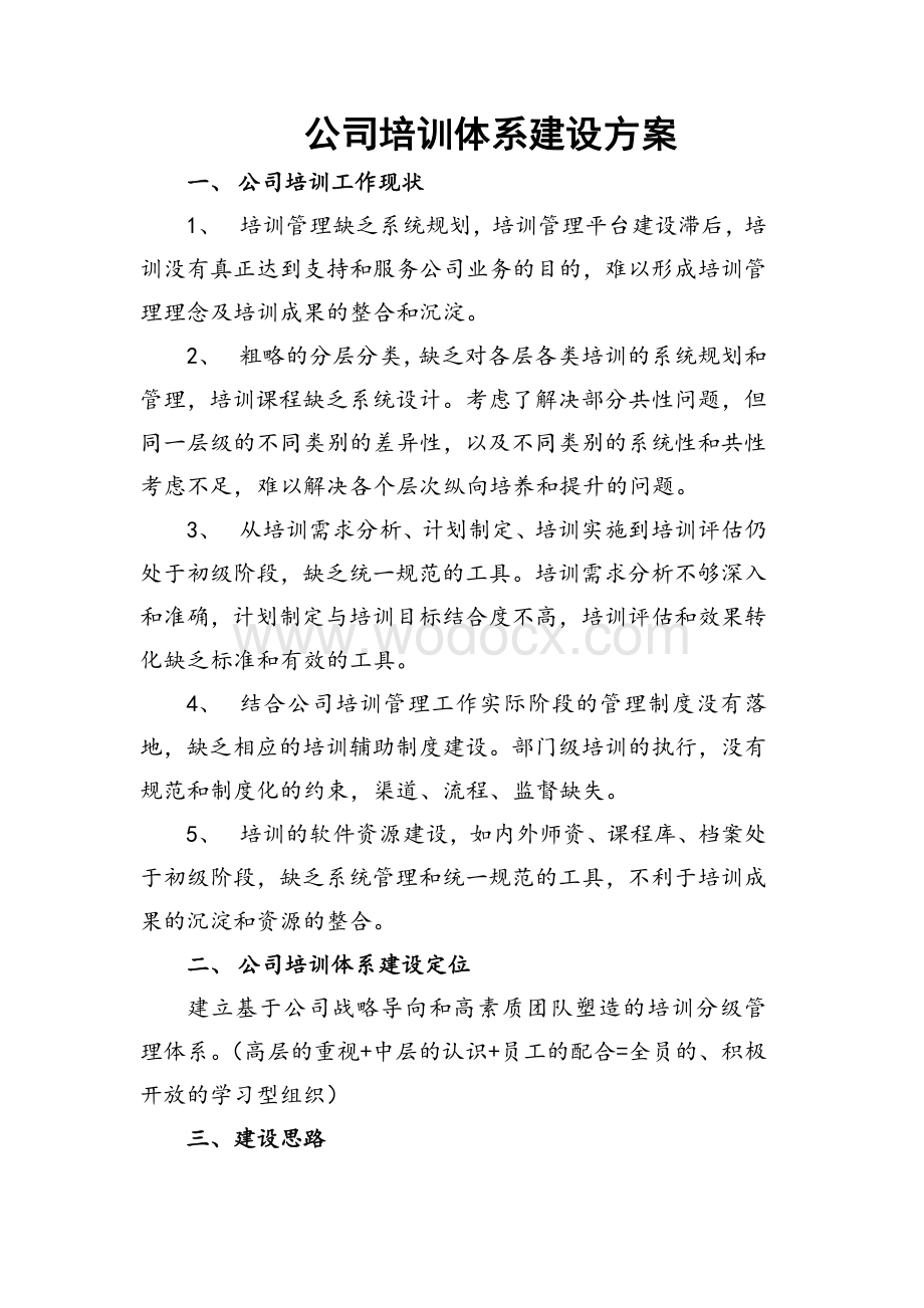 公司员工培训体系建设方案.pdf_第1页