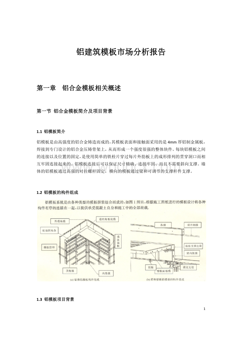 铝建筑模板市场分析报告.docx_第1页