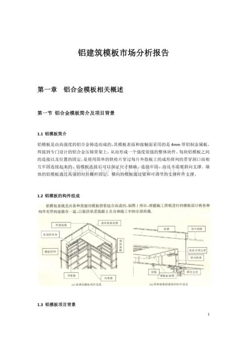 铝建筑模板市场分析报告.docx