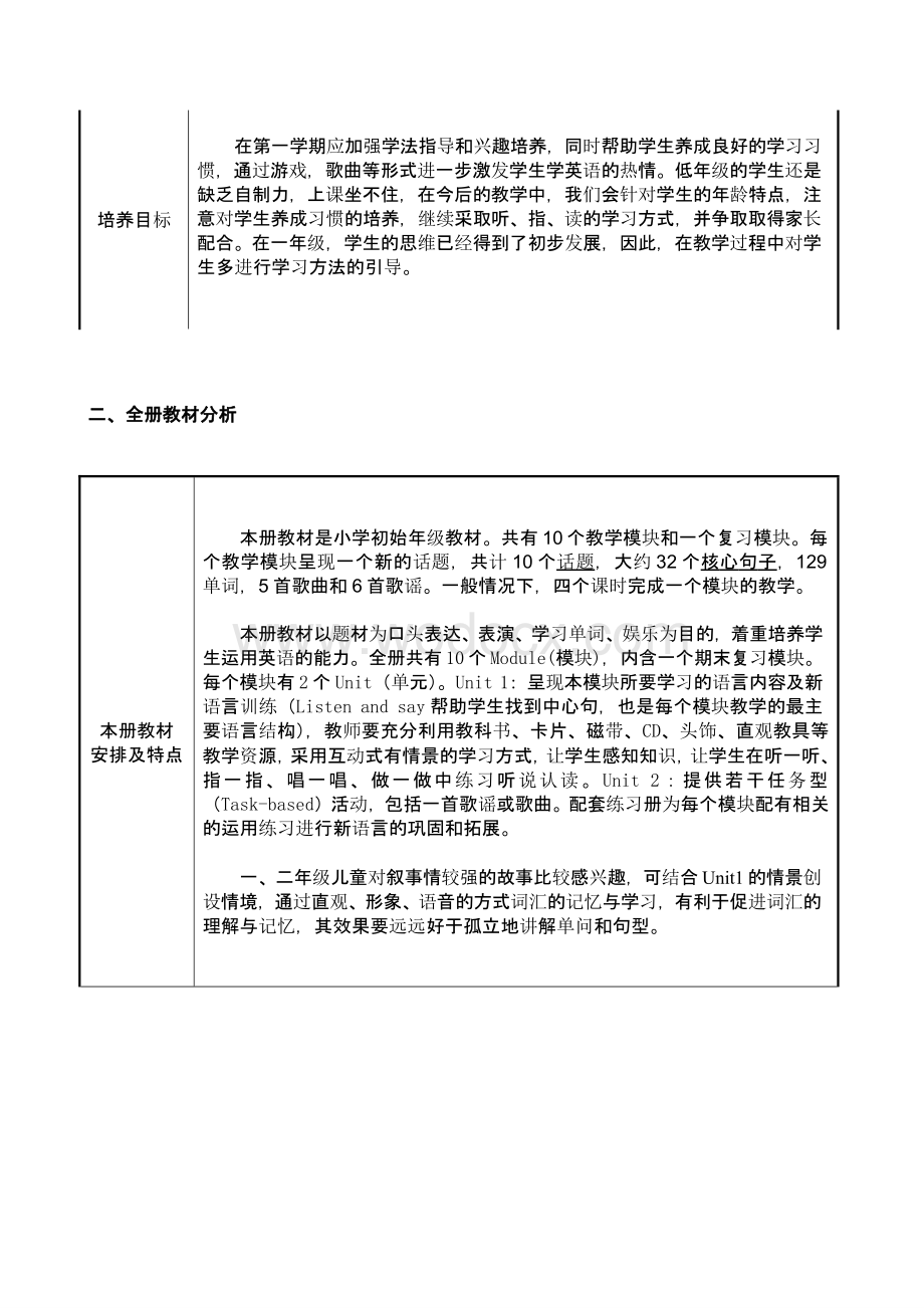 外研社小学英语一年级教学计划.pptx_第2页