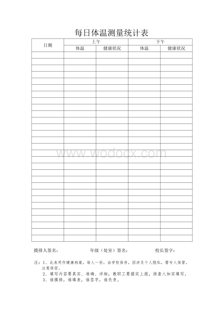 学校防控新冠肺炎疫情教职工健康卡.pdf_第2页