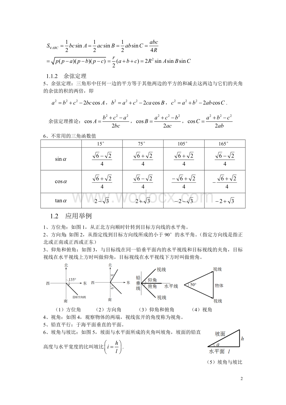 高中数学必修五知识点公式总结.doc_第2页