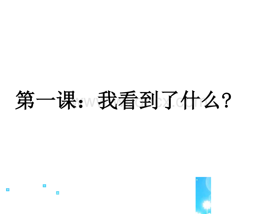 教科版小学科学三年级上册第一单元《我看到了什么》课件.docx_第1页