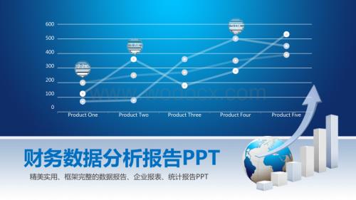 财务数据分析PPT模板.docx