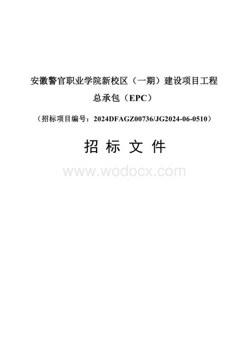 职业学院新校区工程总承包（EPC）招标文件.docx