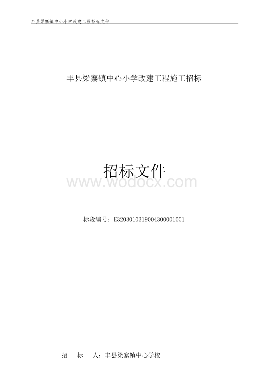 中心小学改建工程施工招标文件.docx_第1页