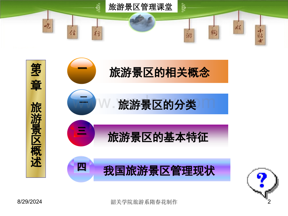 第1章 旅游景区概述 旅游景区管理 教学课件.ppt_第2页