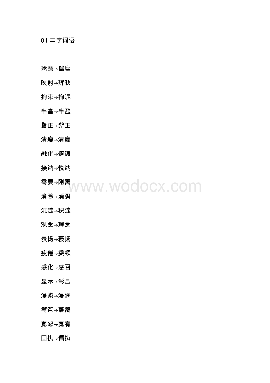 初中语文99个简练大气的高级词汇.docx_第1页