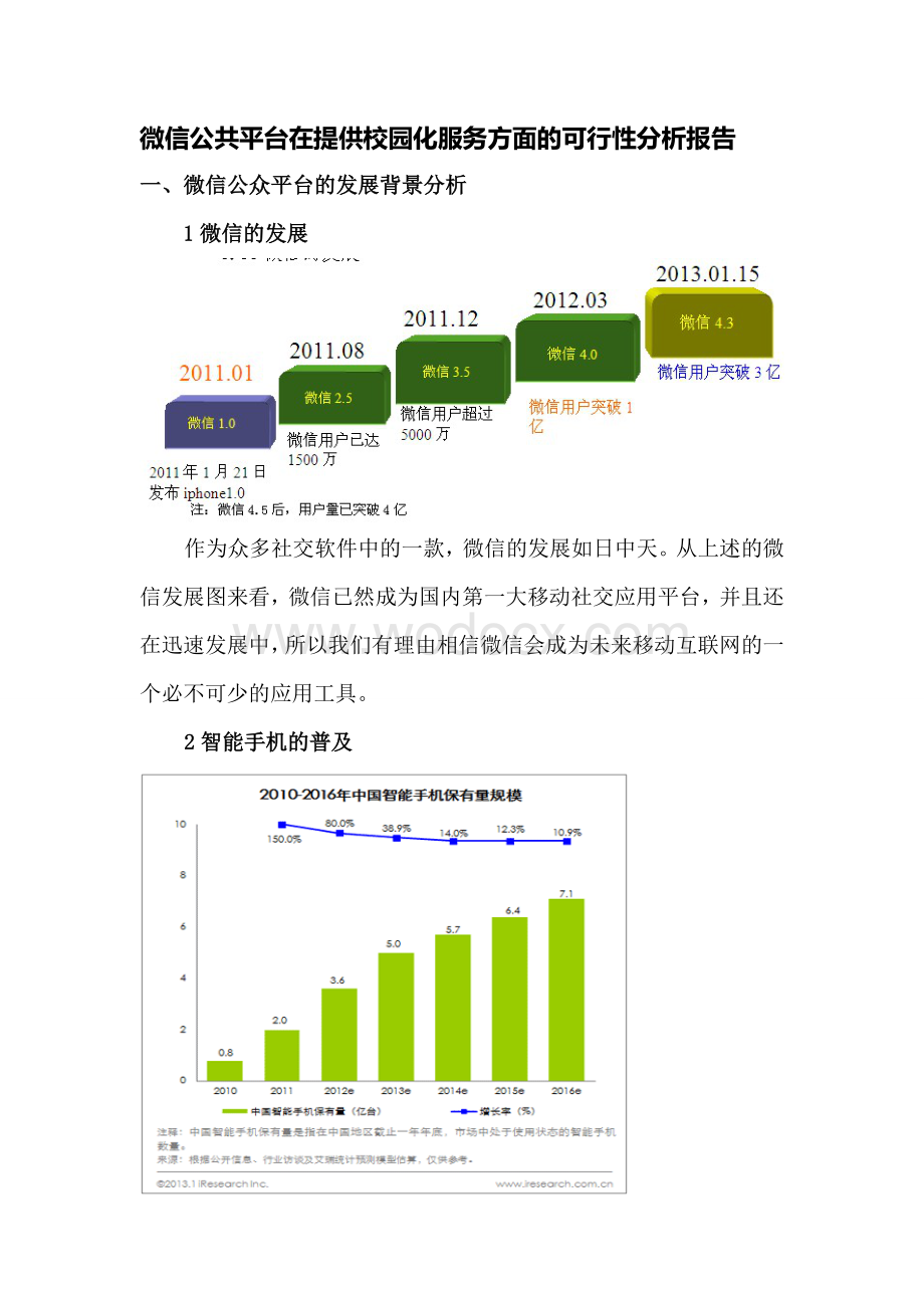 微信公众平台的发展趋势分析报告.doc_第1页