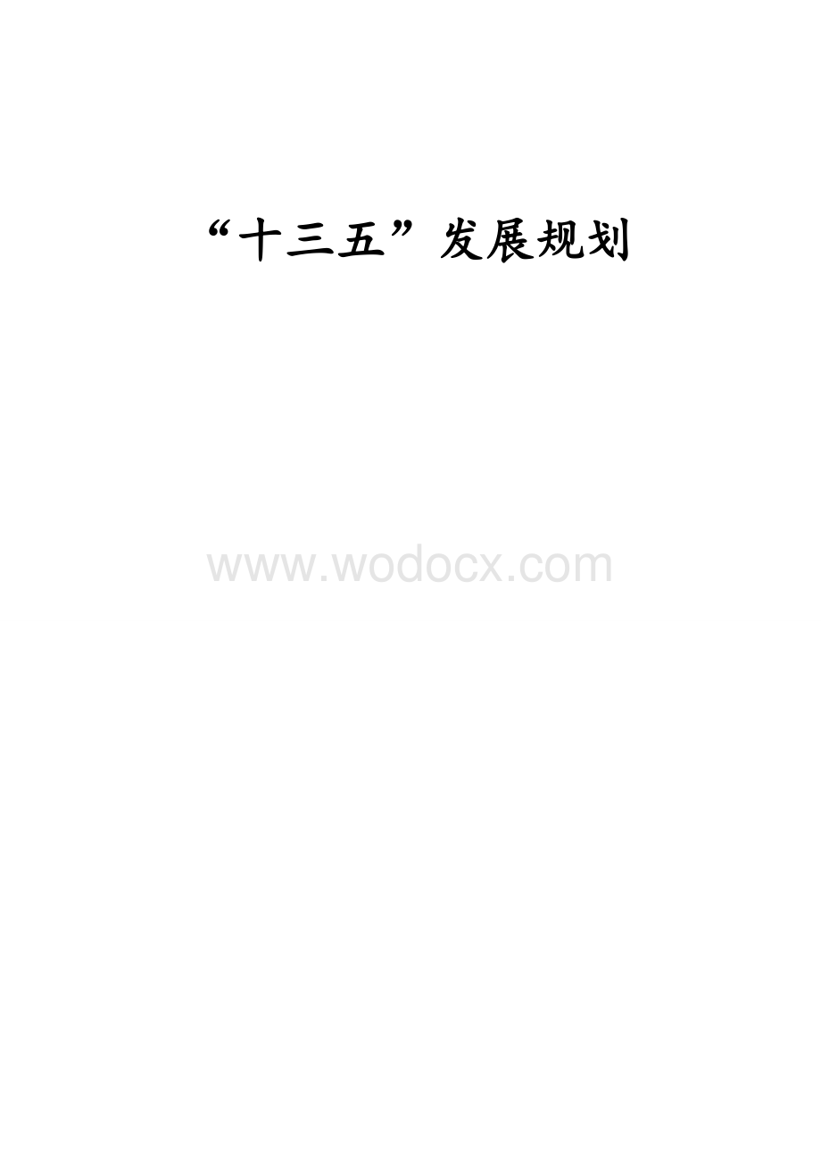 xx大学“十三五”发展规划.doc_第1页