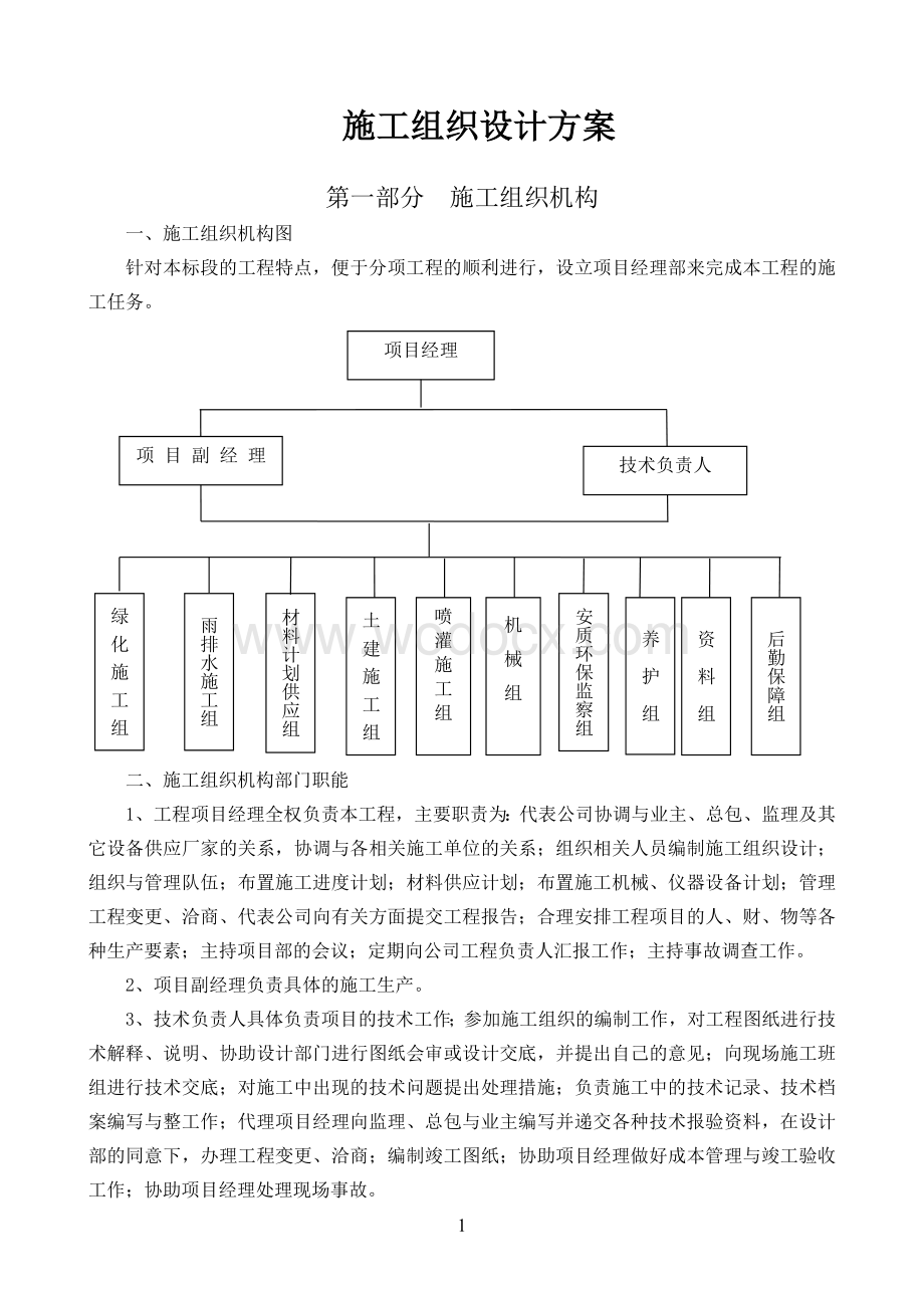 2012园林绿化工程施工组织设计方案.doc_第1页