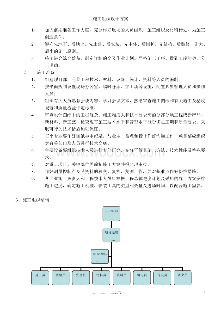 综合食堂施工组织设计.doc_第2页