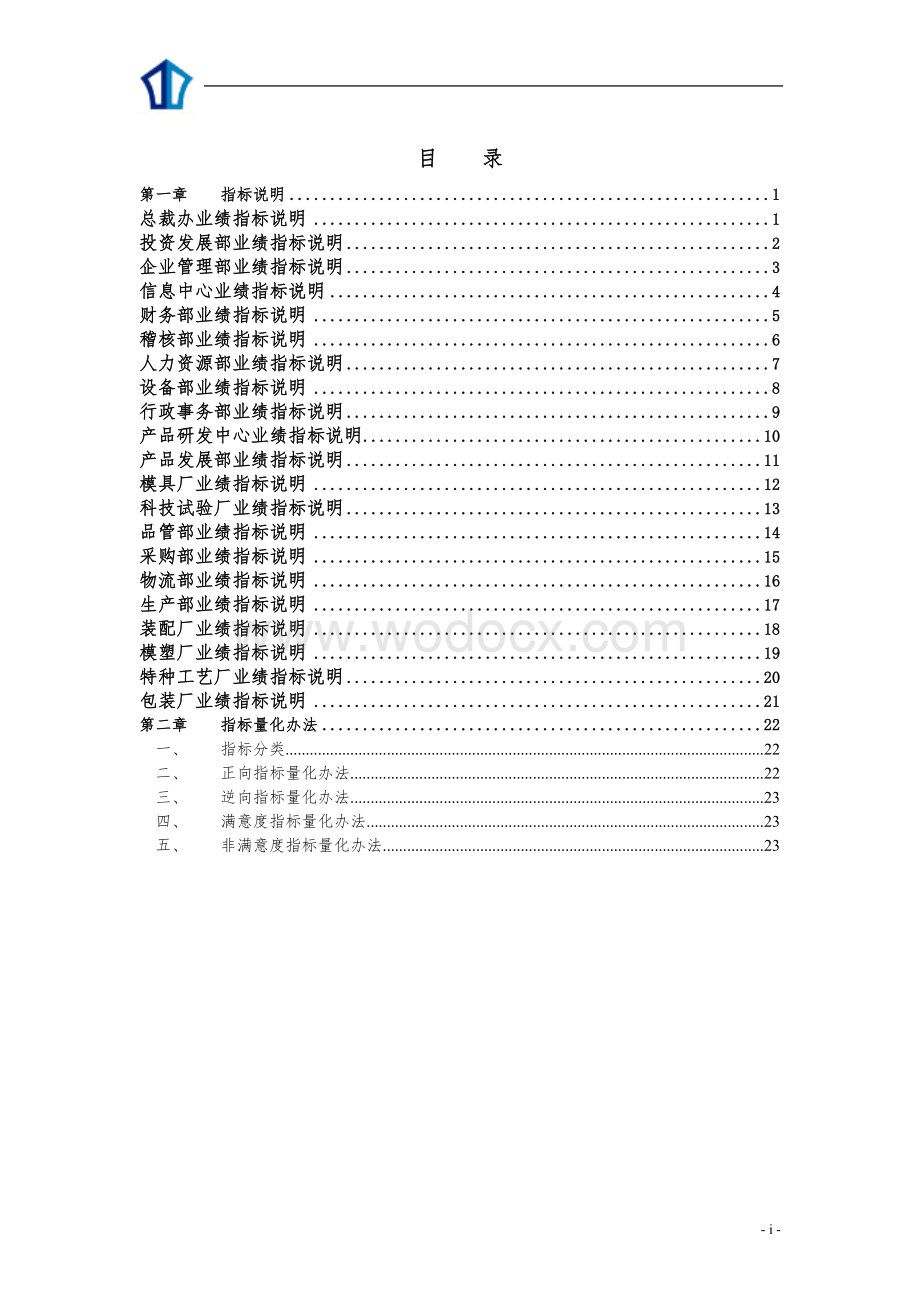 某某集团有限公司责任中心业绩评价标准.doc_第2页