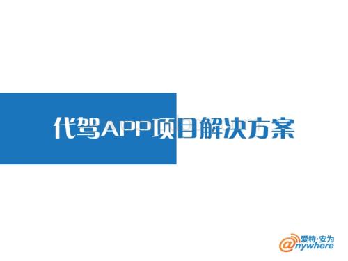 代驾APP解决方案.ppt