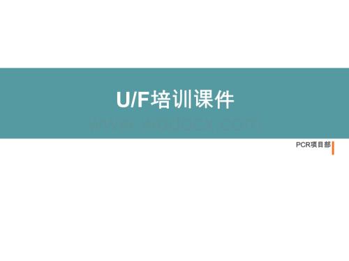 轮胎的品质UF内部培训资料.ppt