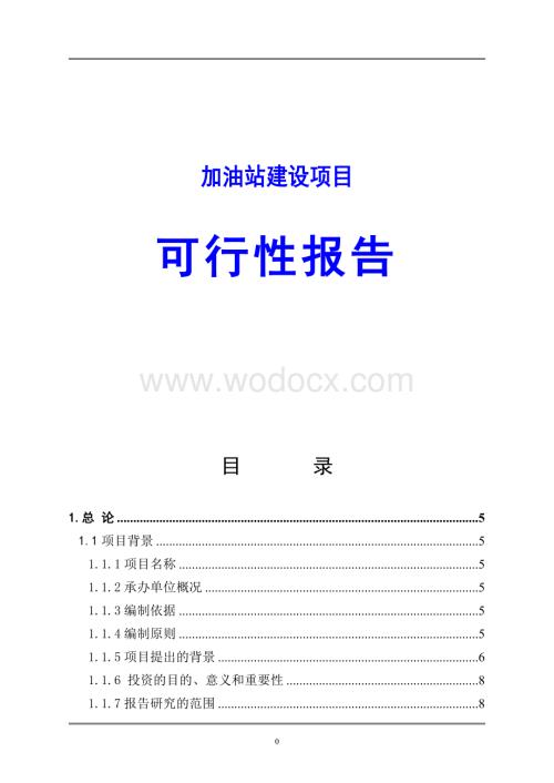 加油站建设项目可行性报告 (1).doc