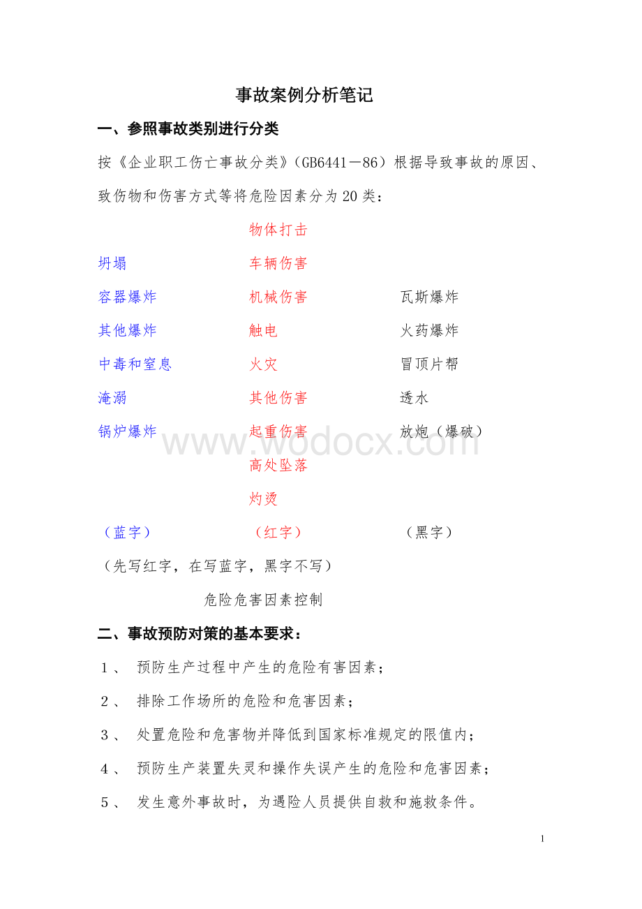 注册安全工程师案例分析总结.doc_第1页