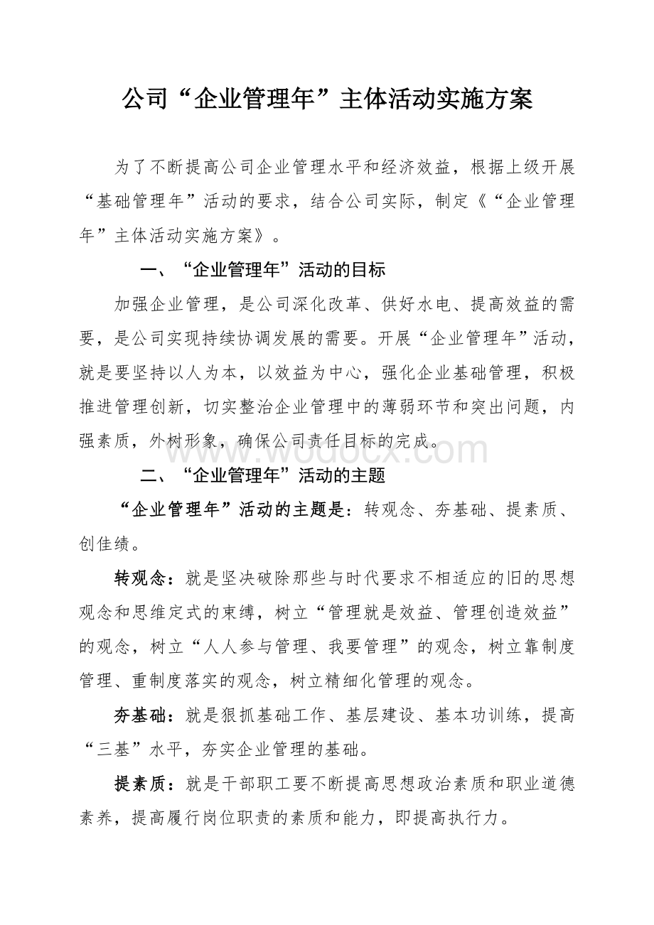 企业管理年活动实施方案.doc_第1页