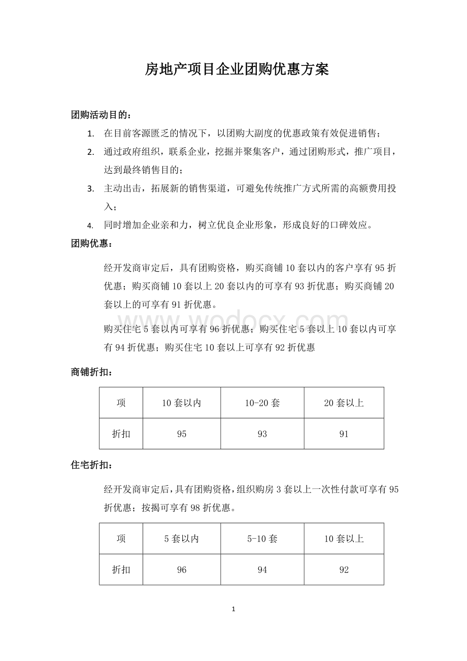 房地产项目团购申请表.doc_第1页