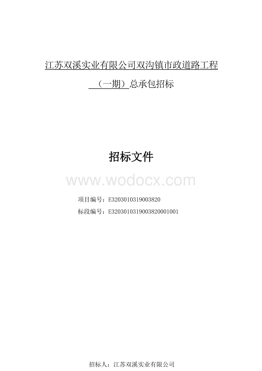 镇市政道路工程（一期）总承包招标文件.docx_第3页