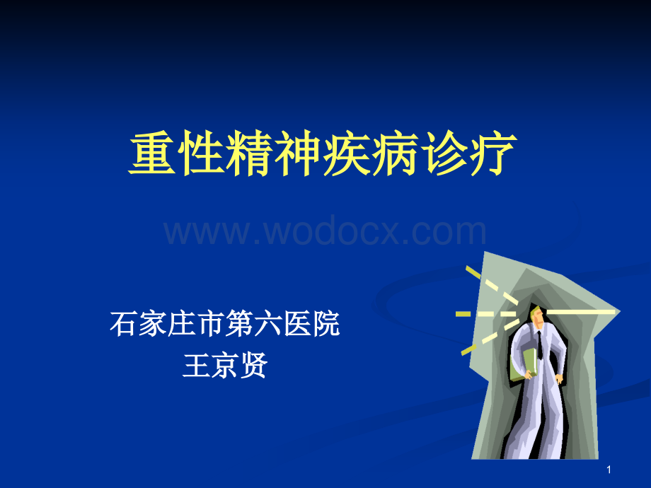 重性精神疾病诊疗.ppt_第1页