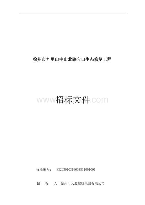 中山北路宕口生态修复工程招标文件.docx