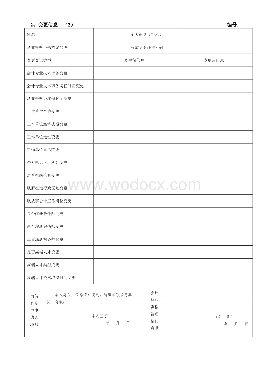 安徽省会计从业人员基本信息表.doc_第3页